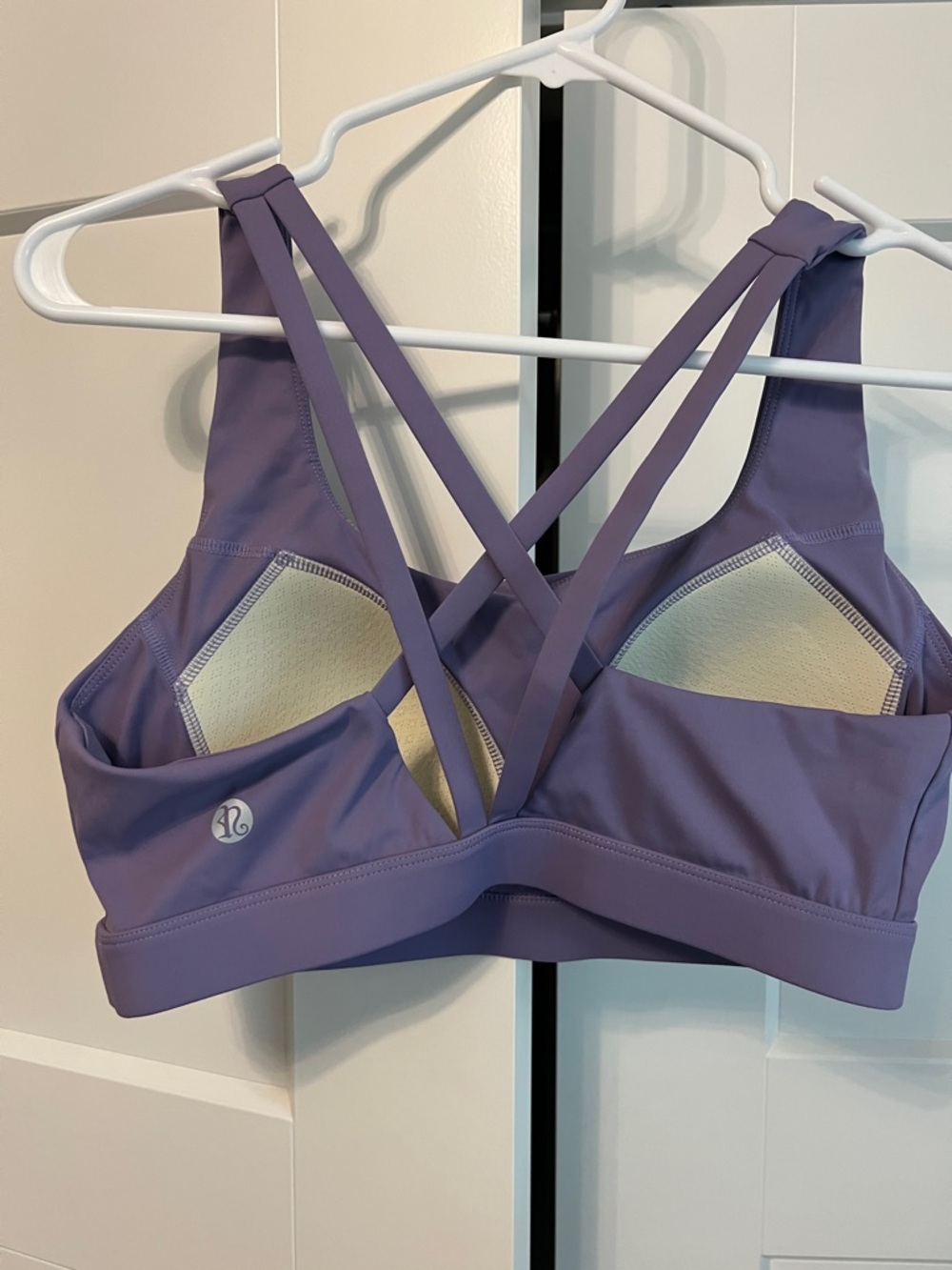 Running Girl Lilac Cross-Back Sports Bra - Picture 2 of 3